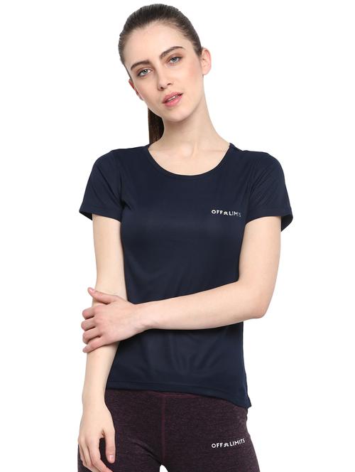 women's placement print round neck t-shirt - 16915237 -  Standard Image - 0