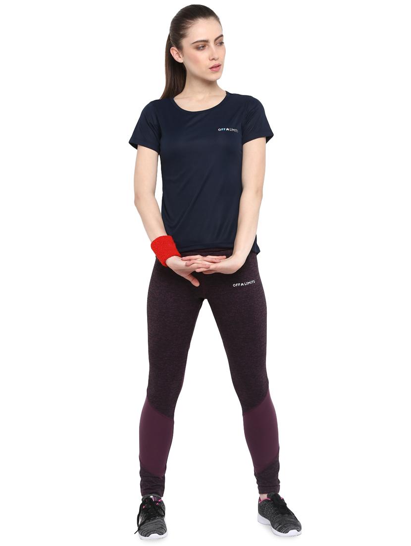women's placement print round neck t-shirt - 16915237 -  Standard Image - 3