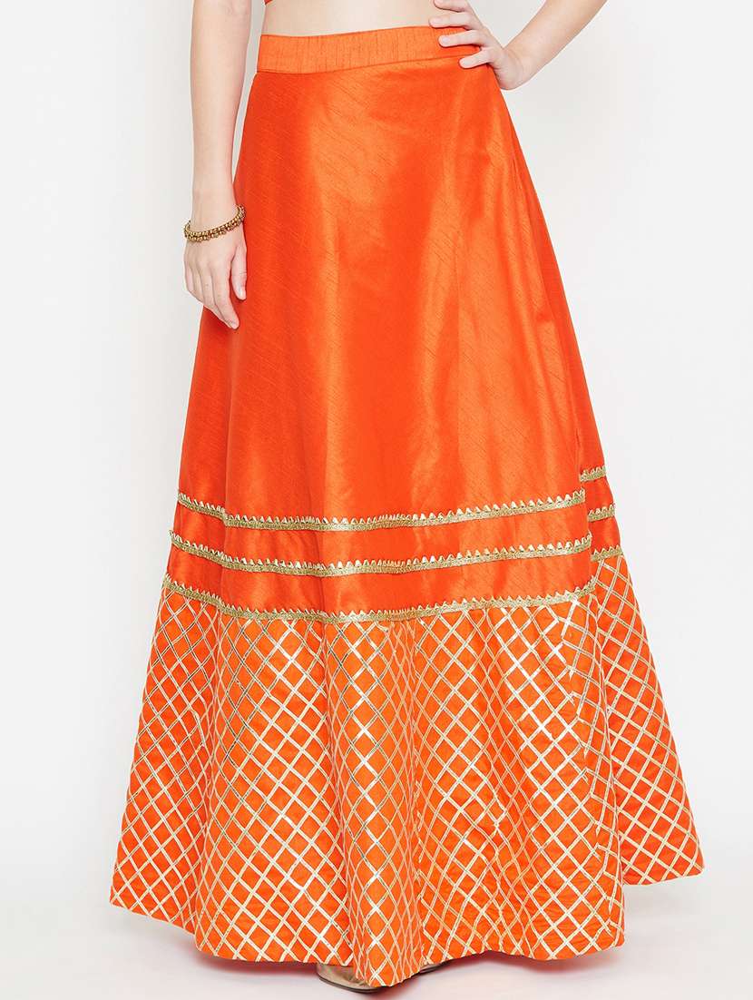 gota work a-line skirt