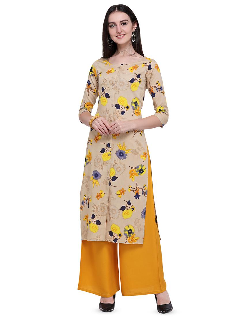 floral straight kurta - 16915413 -  Zoom Image - 0