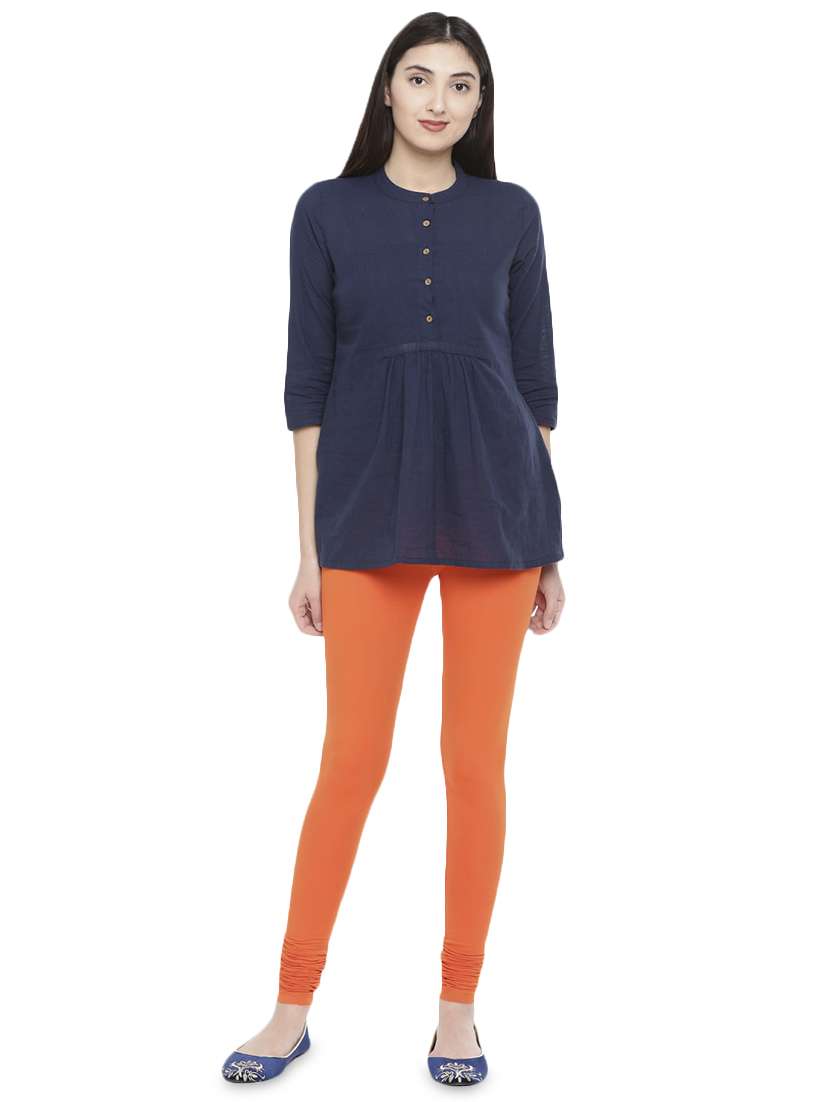 orange cotton leggings - 16916629 - Standard Image - 3