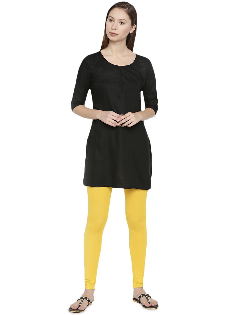 yellow viscose leggings - 16916719 - Standard Image - 3