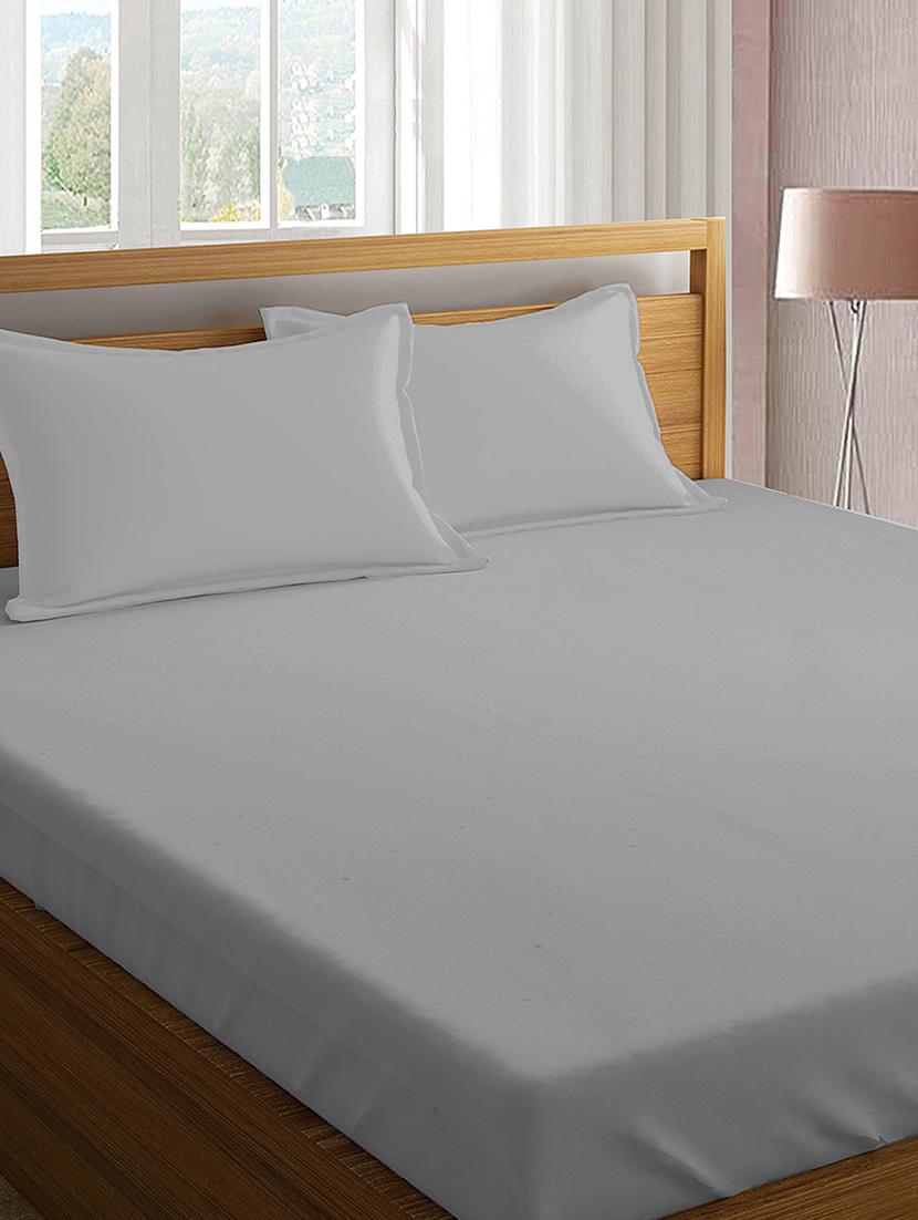 cotton fitted bedsheet king size with 2 pillow covers - 16917506 - Zoom Image - 0