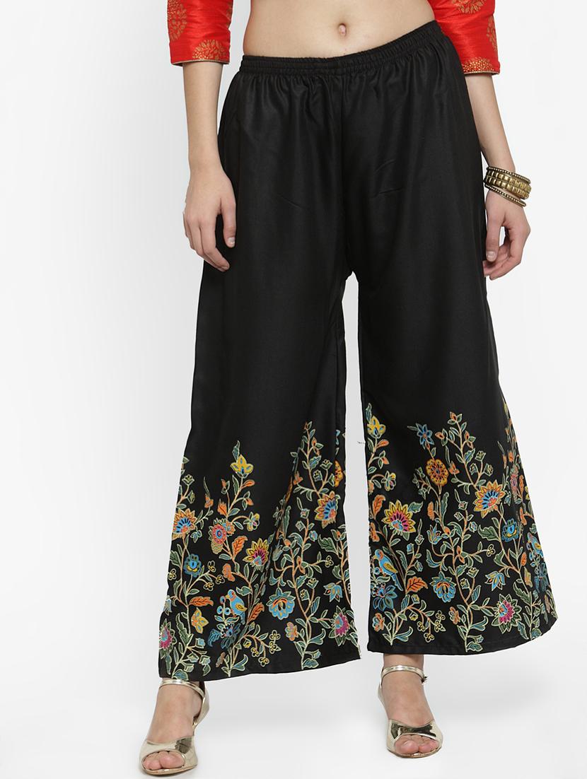 floral print flared palazzo - 16917859 - Zoom Image - 0