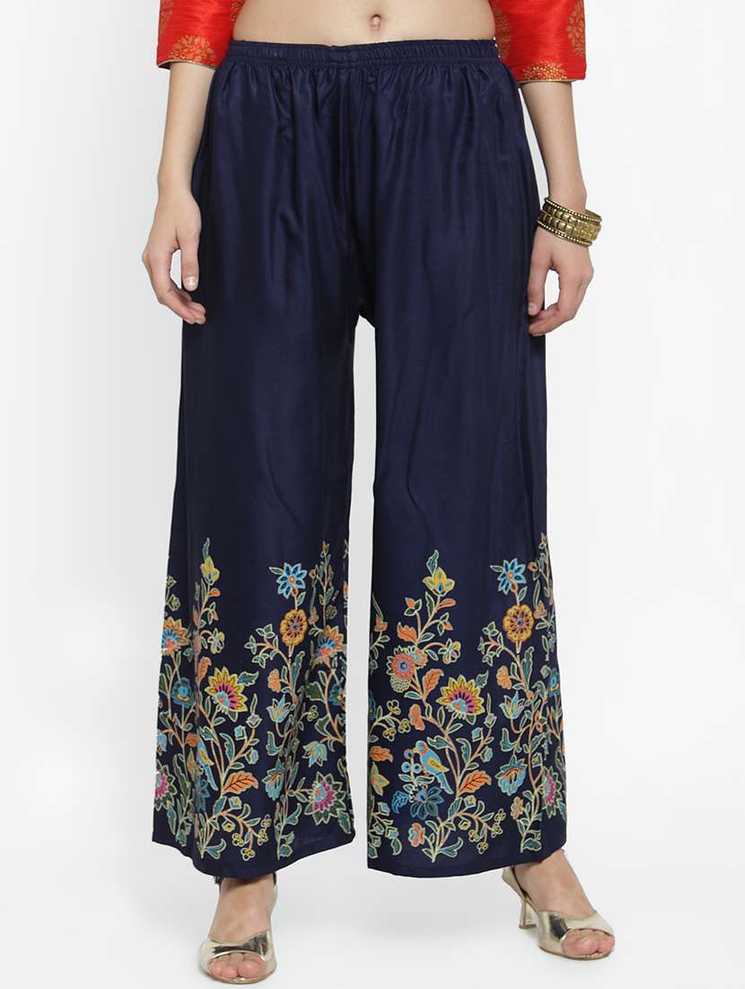 floral print flared palazzo - 16917860 -  Zoom Image - 0