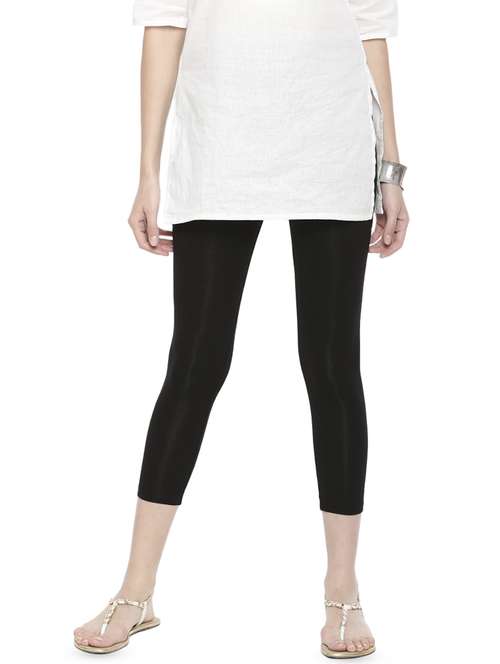 black viscose capris - 16918278 - Standard Image - 0