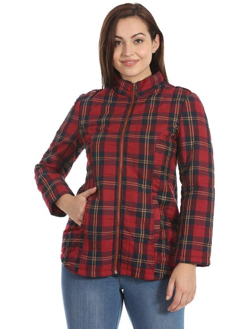 mandarin neck checkered jacket  - 16920863 -  Standard Image - 0