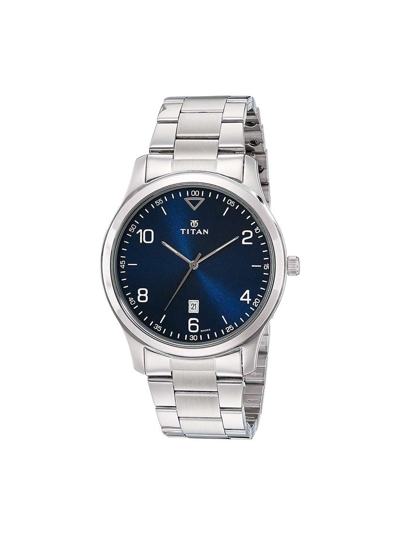 Buy online Titan Neo Analog Blue Dial Men's Watch-1770sm03 from