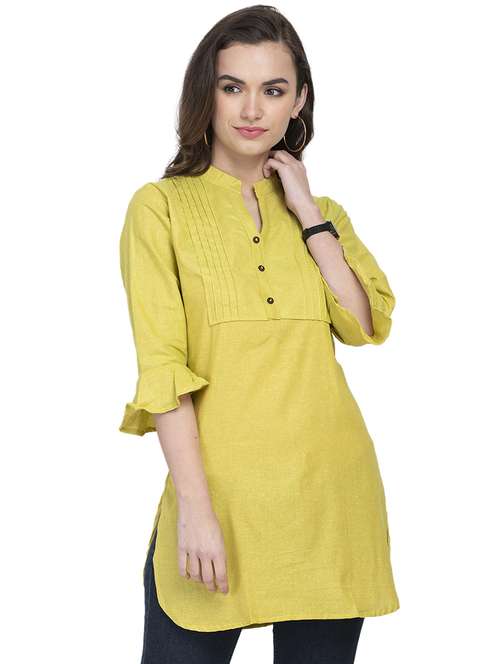 solid straight kurti - 16921385 -  Standard Image - 0