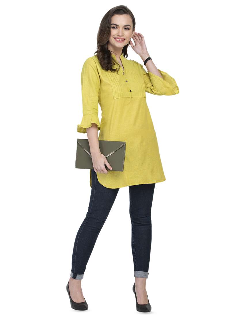 solid straight kurti - 16921385 -  Standard Image - 3