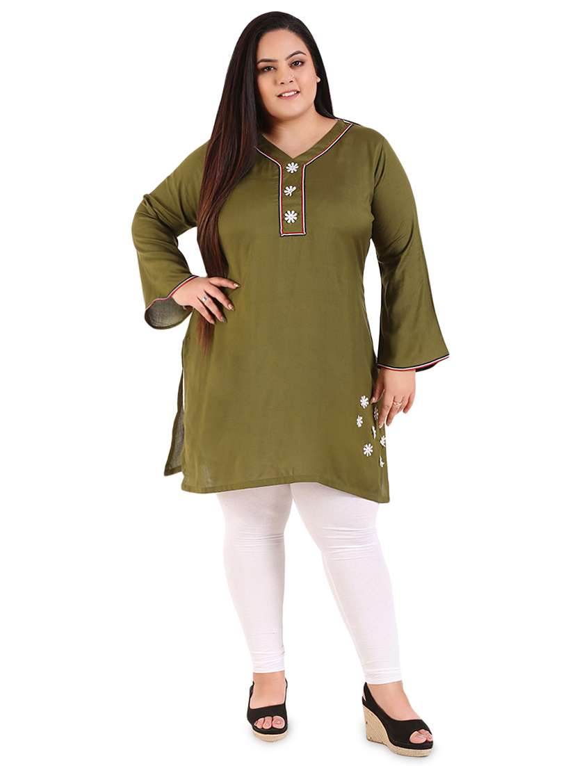 solid straight kurta