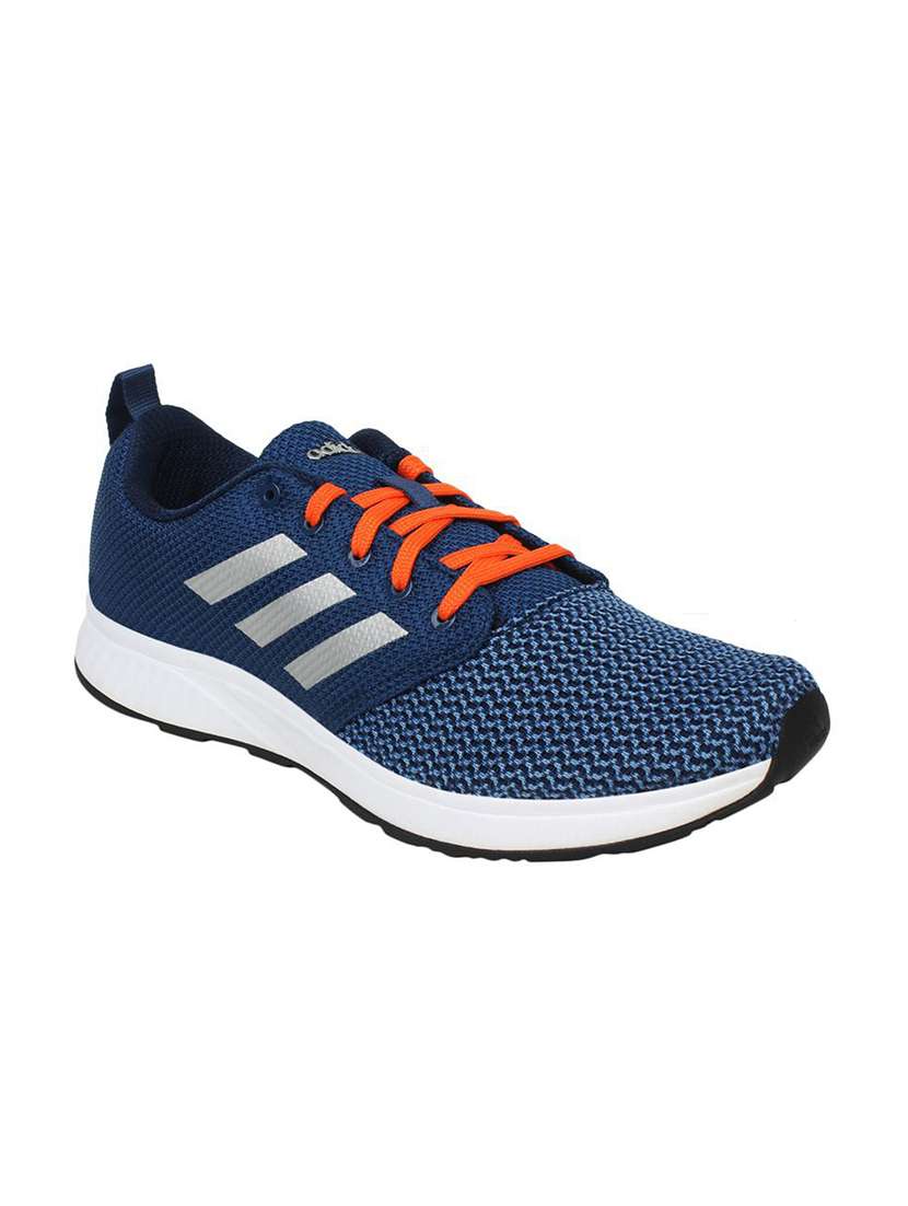 blue  lace up sport shoes