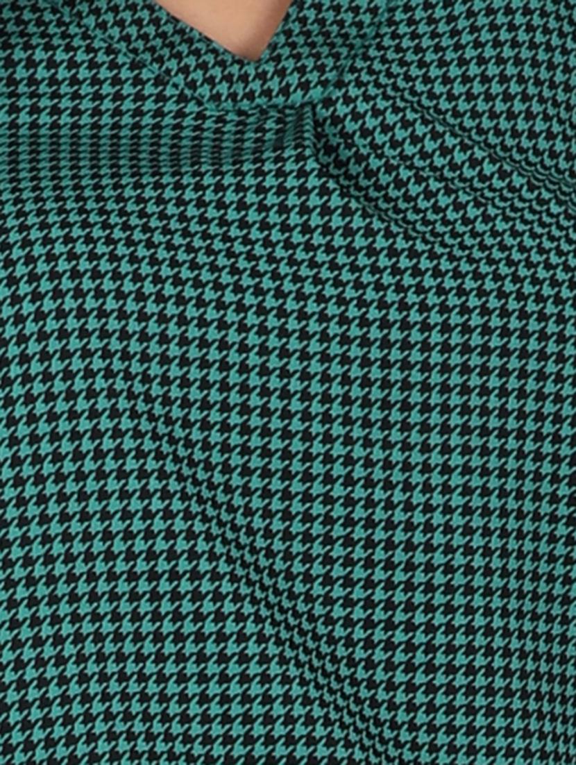 v-neck houndstooth top - 16922548 - Standard Image - 5