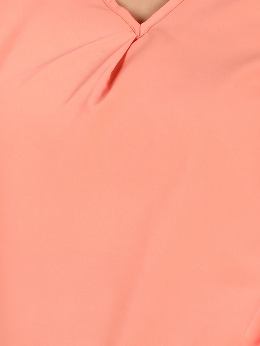 women's solid v neck top - 16922565 - Standard Image - 5