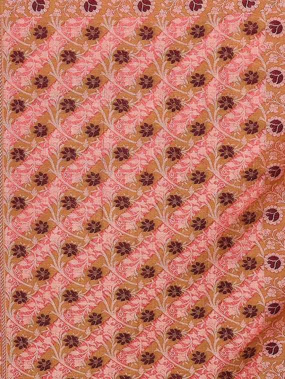 floral banarasi saree with blouse - 16925317 - Standard Image - 3