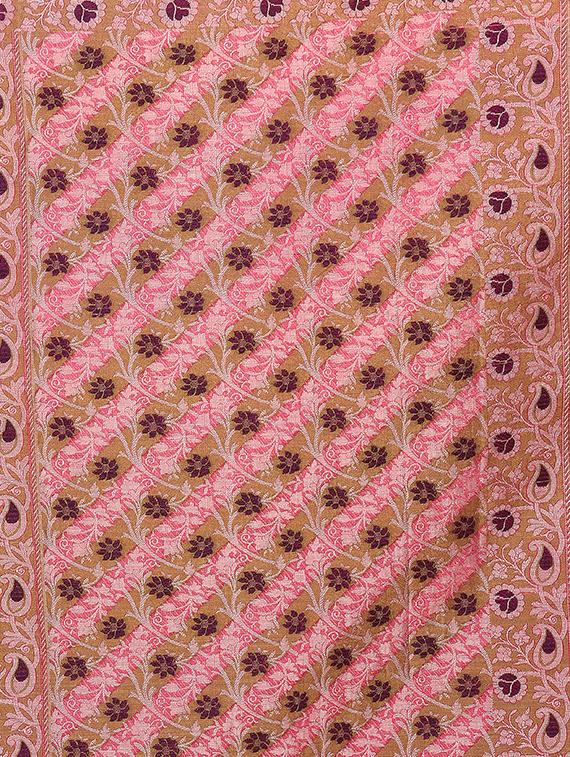 floral banarasi saree with blouse - 16925318 - Standard Image - 3