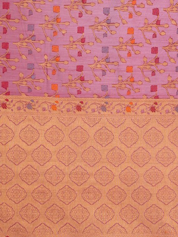 self design banarasi saree with blouse - 16925325 - Standard Image - 3