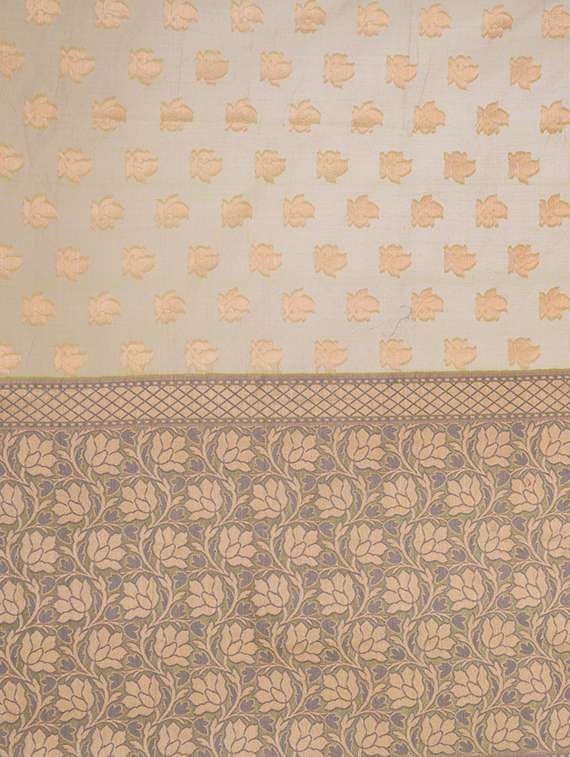 self design banarasi saree with blouse - 16925334 - Standard Image - 3