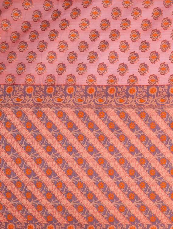 self design banarasi saree with blouse - 16925335 - Standard Image - 3