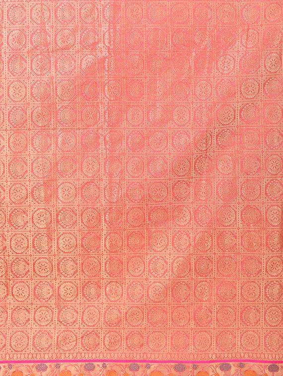 self design banarasi saree with blouse - 16925339 - Standard Image - 3