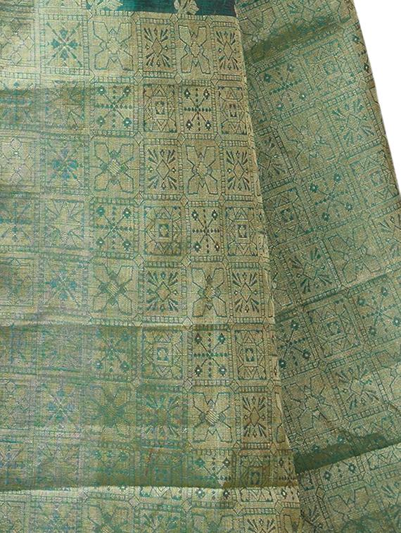 self design banarasi dupatta with blouse - 16925345 - Standard Image - 3