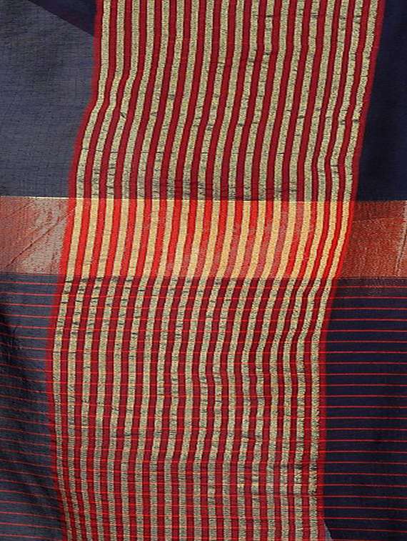 solid bordered woven saree - 16926900 -  Standard Image - 3