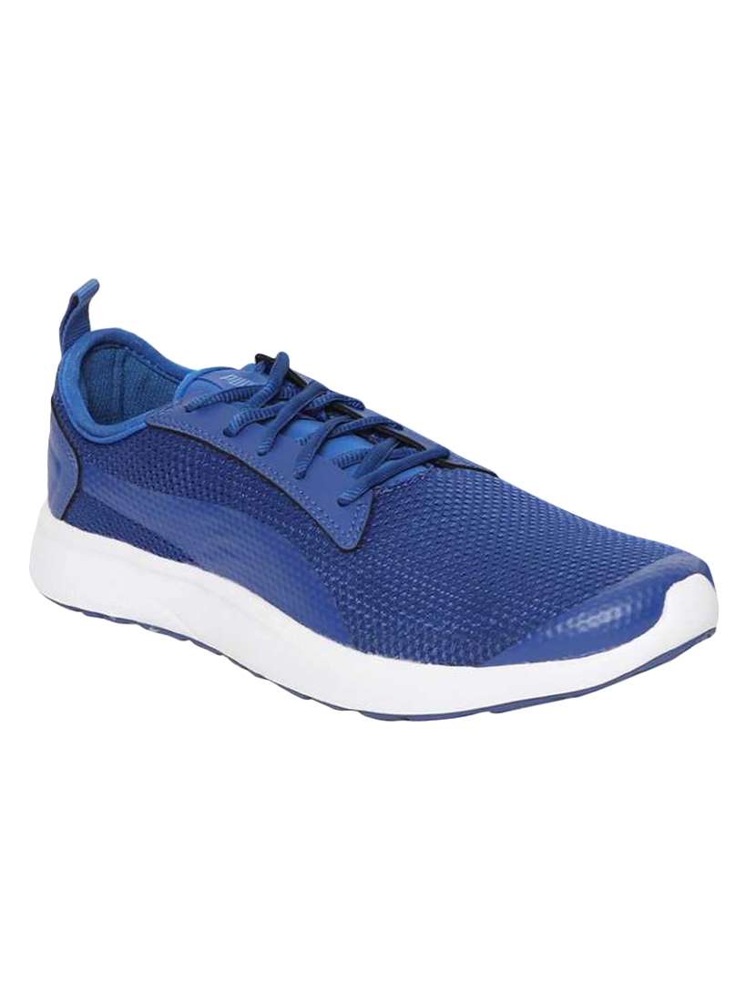 blue  lace up sport shoes