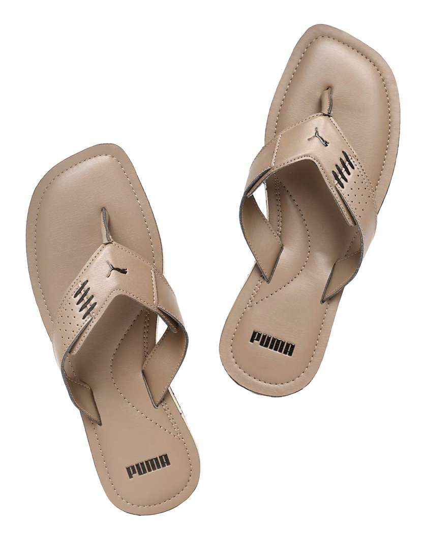 Buy online Brown Toe Separator Slippers from Slippers, Flip Flops