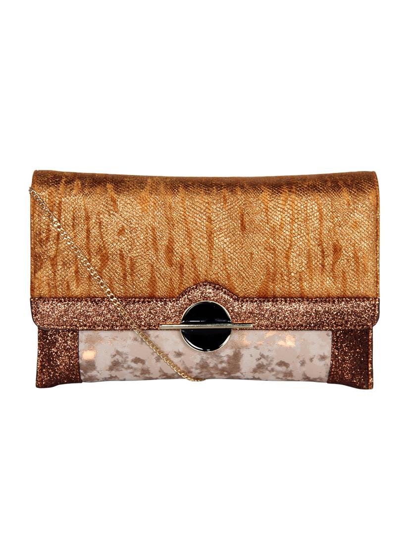 tan leatherette (pu) envelope clutch - 16928446 - Zoom Image - 0