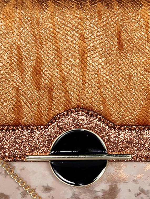 tan leatherette (pu) envelope clutch - 16928446 - Standard Image - 3
