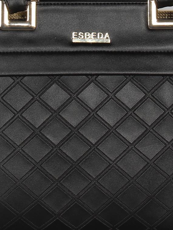 black leatherette (pu) handbag - 16928448 - Standard Image - 3