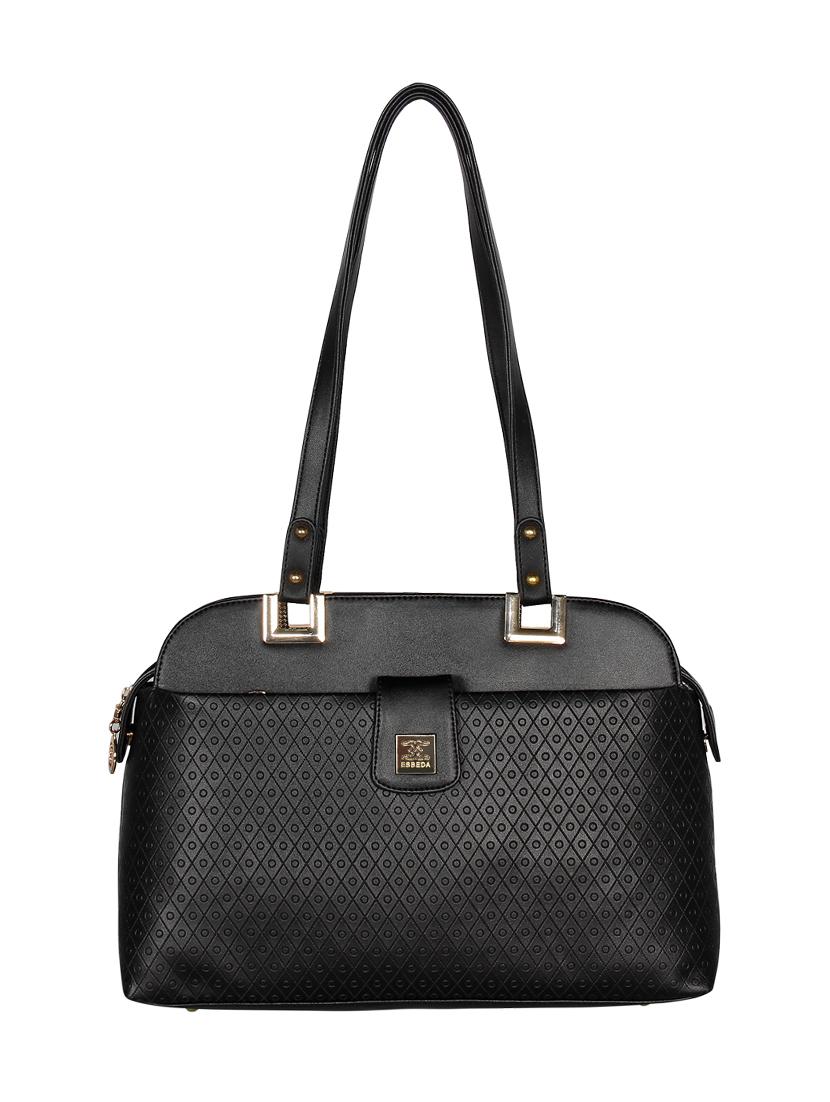 black leatherette (pu) handbag - 16928453 - Zoom Image - 0