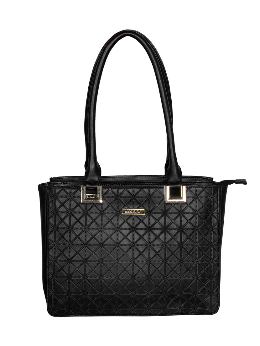 black leatherette (pu) handbag - 16928458 - Zoom Image - 0