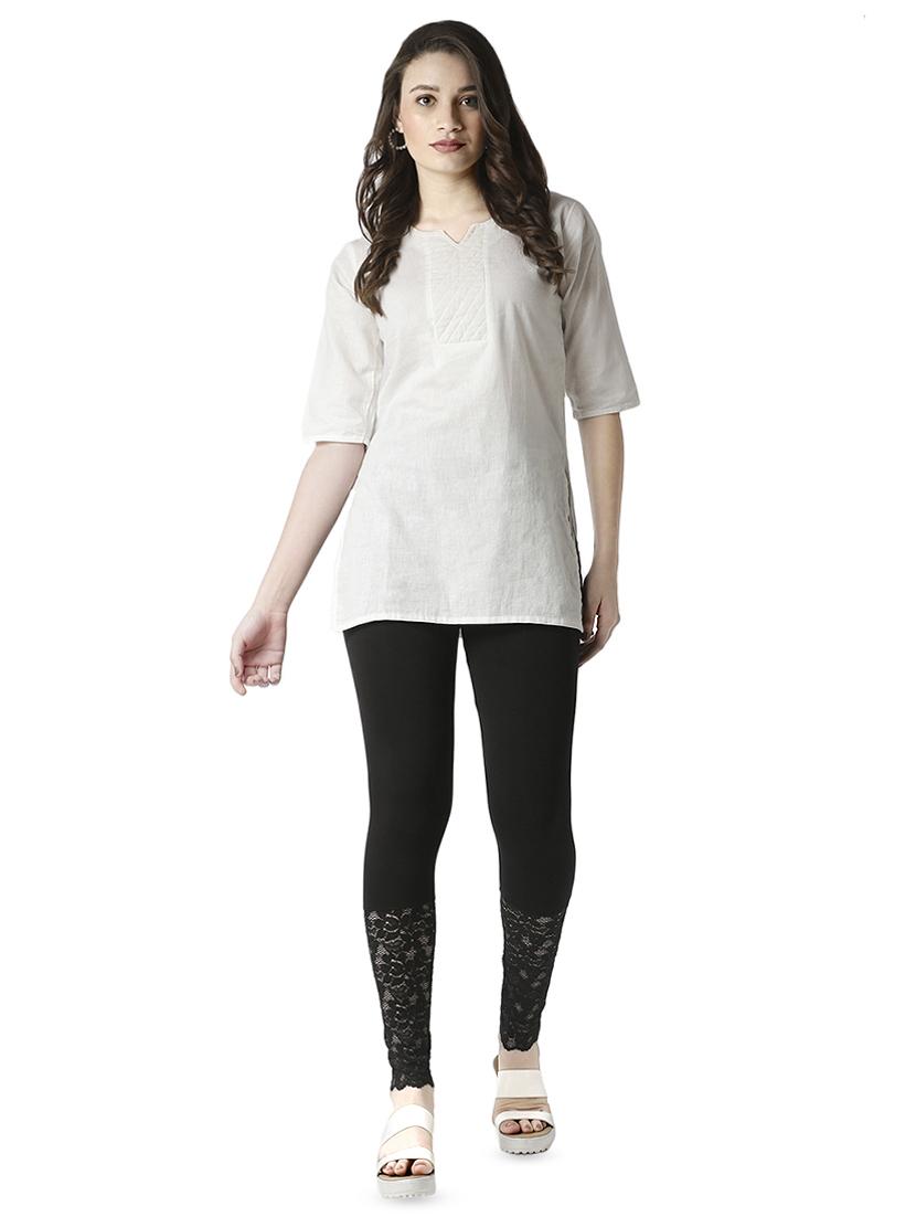 black viscose leggings - 16928908 - Standard Image - 3