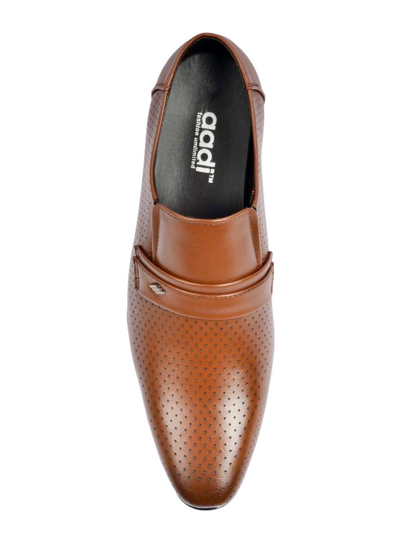 brown slip on formal shoes - 16929447 -  Standard Image - 3
