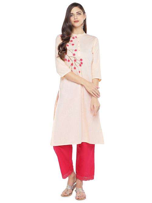 floral straight kurta - 16929622 -  Standard Image - 0