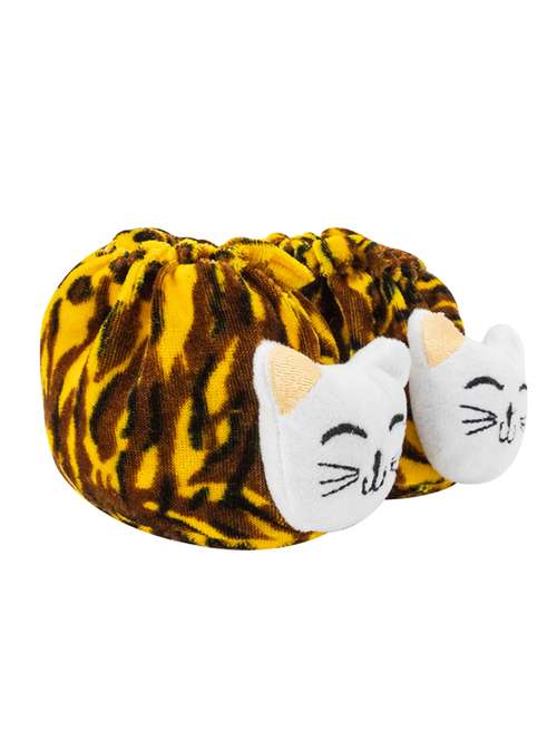 yellow colored fabric booty - 16932004 - Standard Image - 0
