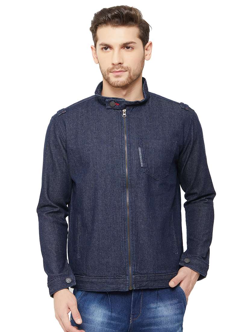 back printed denim jacket