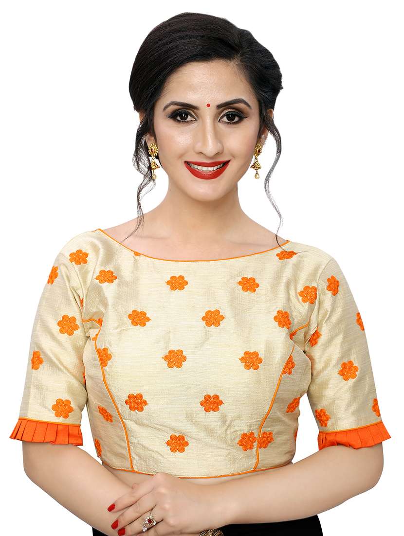 back detail embroidered blouse