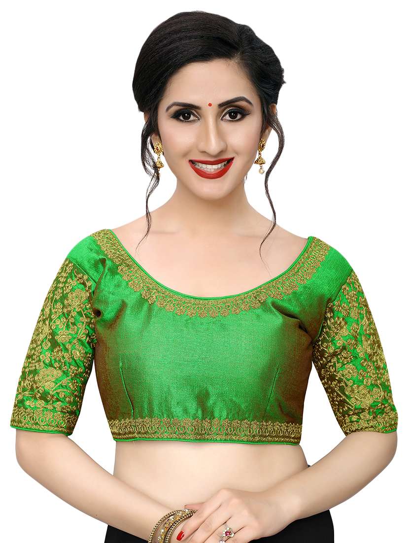 back detail embroidered blouse