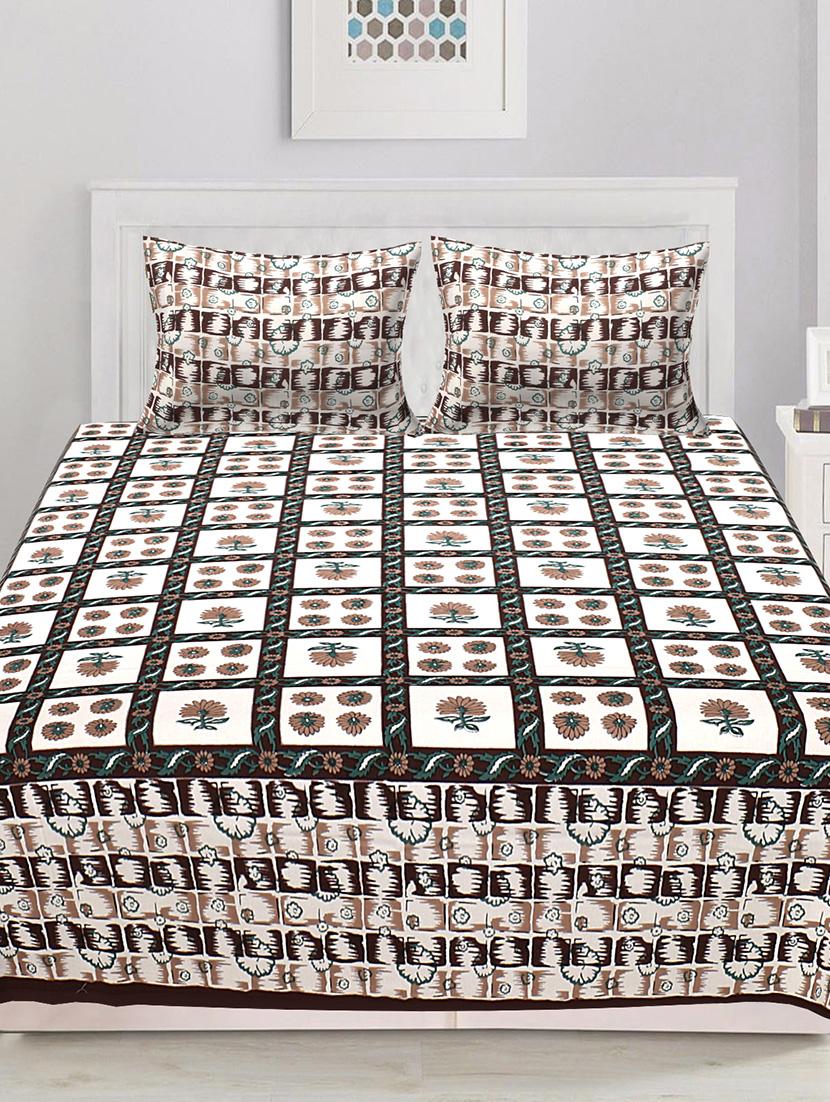  king size double bedsheet with 2 pillow covers - 16934423 -  Zoom Image - 0