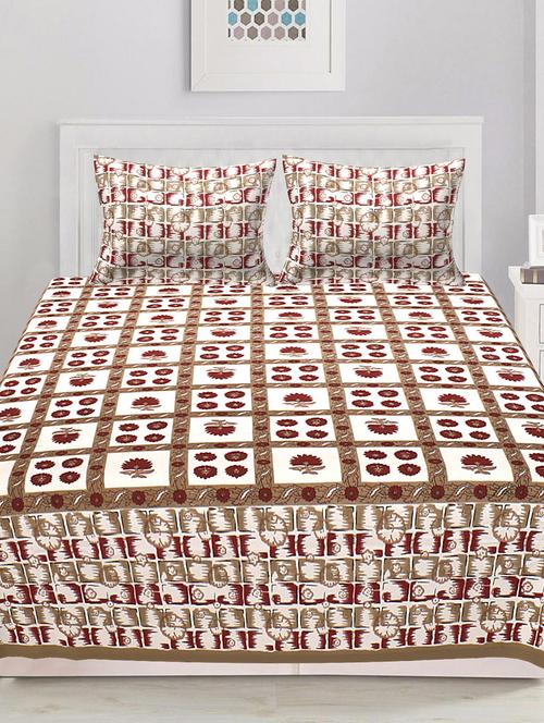 king size double bedsheet with 2 pillow covers - 16934431 -  Standard Image - 0