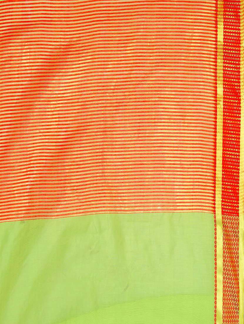 solid bordered saree with blouse - 16935423 - Standard Image - 3