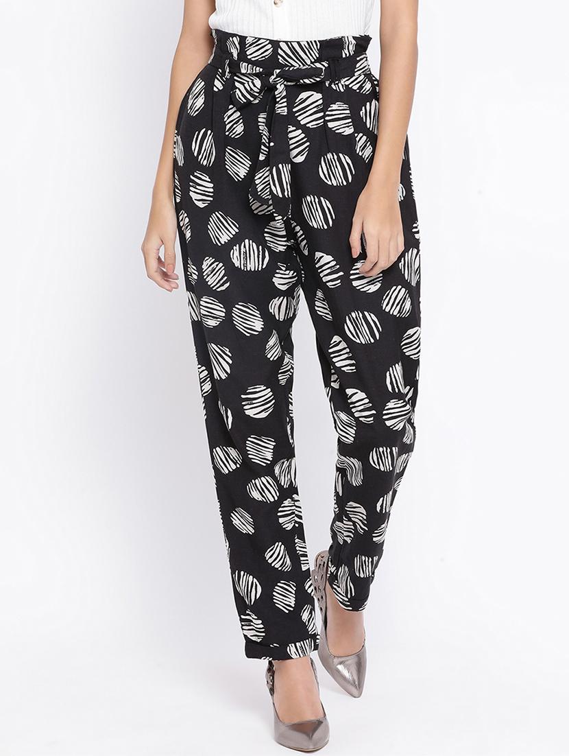 tie up waist polka dot peg trouser  - 16936449 -  Zoom Image - 0