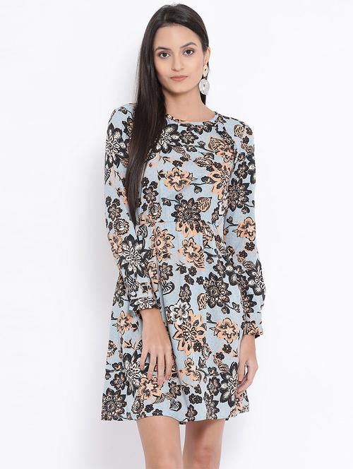frill detail blouson waist a-line dress - 16936490 -  Standard Image - 0