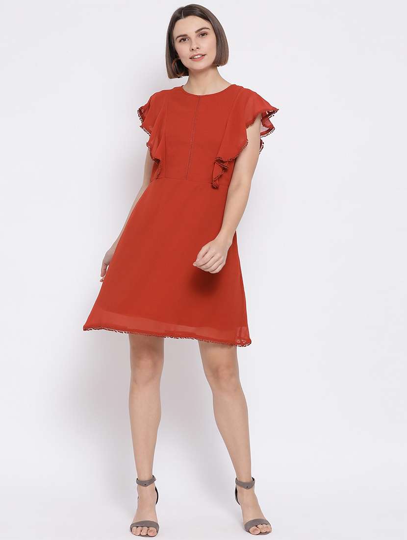 women's solid dress - 16936497 - Standard Image - 3