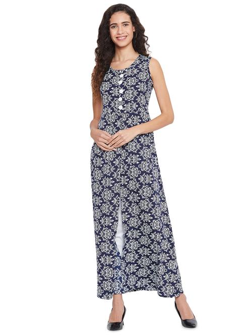 floral high slit kurta - 16937483 -  Standard Image - 0