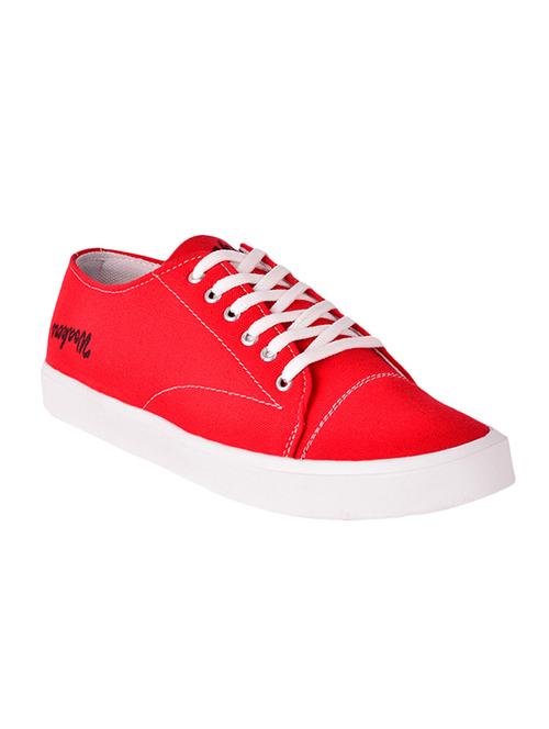red lace up sneakers - 16937692 -  Standard Image - 0