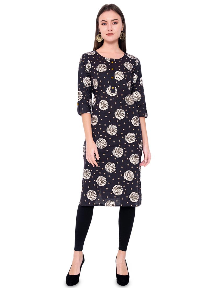 floral straight kurta