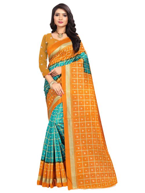 women's banarasi saree with blouse - 16939746 - Standard Image - 0